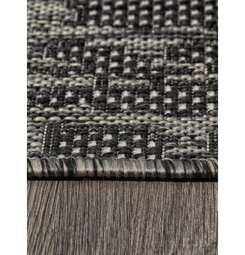 Ковер KAIR S136 BLACK-GRAY Прямоугольник 