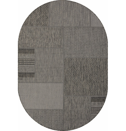 Ковер KAIR S139 BLACK-GRAY Овал 