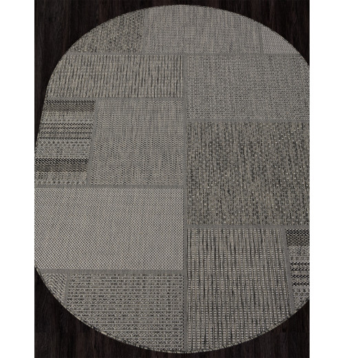 Ковер KAIR S139 BLACK-GRAY Овал 