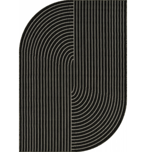 Ковер KAIR S149 BLACK-GRAY Фигурная 