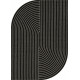 Ковер KAIR S149 BLACK-GRAY Фигурная 