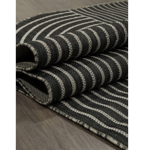 Ковер KAIR S149 BLACK-GRAY Фигурная 