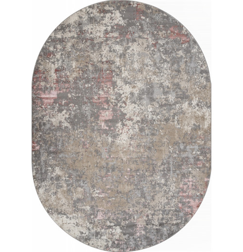 Ковер LIMAN F163 BEIGE-PINK Овал 