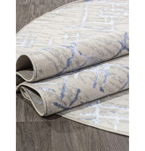 Ковер LIMAN F164 CREAM-BLUE Овал 