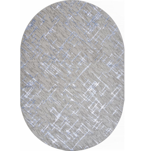 Ковер LIMAN F164 GRAY-BLUE Овал 