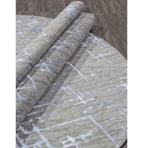 Ковер LIMAN F164 GRAY-BLUE Овал 