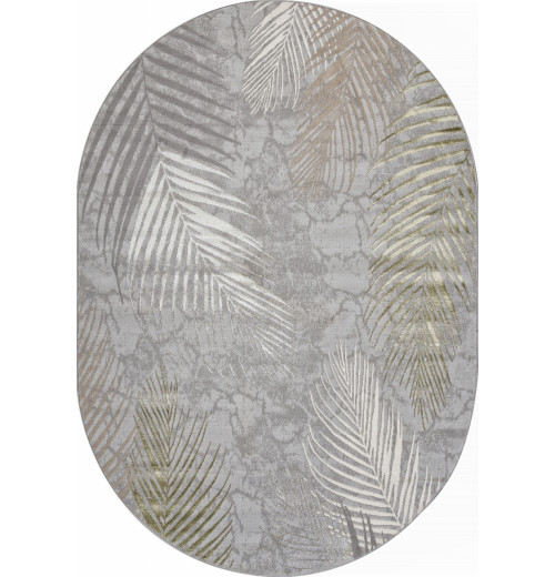 Ковер LIMAN F167 GRAY-GREEN Овал 