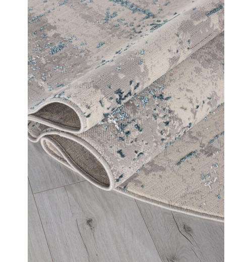Ковер LIMAN F169 CREAM-D.BLUE Овал 