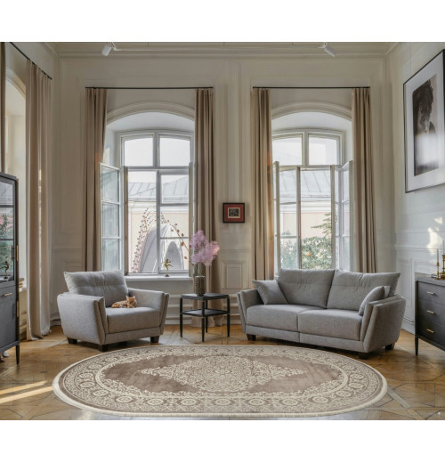 Ковер MARMARIS 26468A CREAM / D.BEIGE Овал 