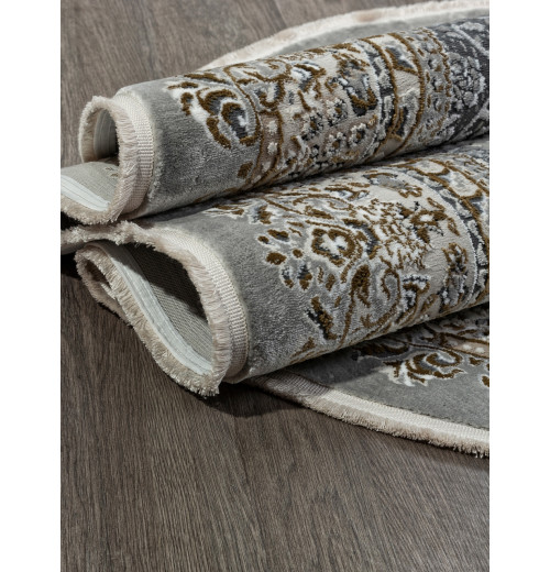 Ковер MIRAY O1464 096 GREY Овал 