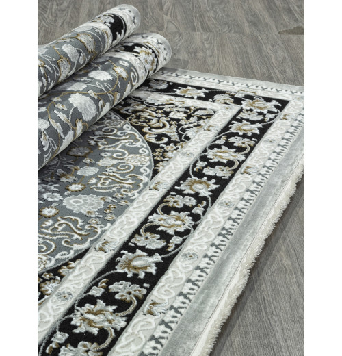 Ковер MIRAY O1467 090 BLACK Прямоугольник 