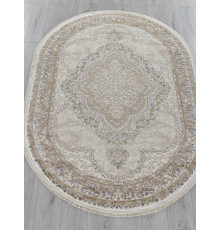 Ковер MOSSO 27226A BEIGE / BLUE Овал
