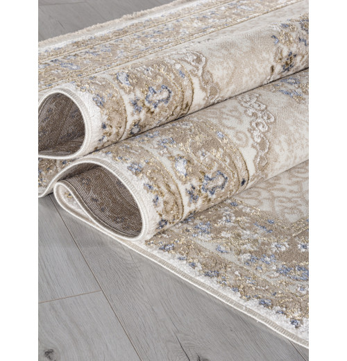 Ковер MOSSO 27226A BEIGE / BLUE Прямоугольник 