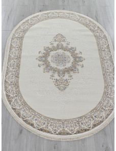 Ковер MOSSO 27236A CREAM / BLUE Овал
