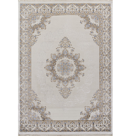 Ковер MOSSO 27236A CREAM / BLUE Прямоугольник 