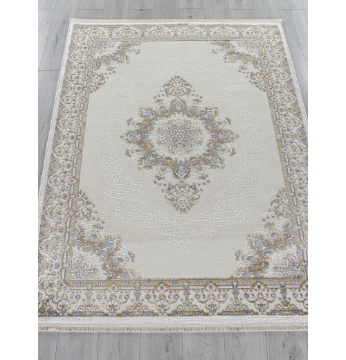 Ковер MOSSO 27236A CREAM / BLUE Прямоугольник 
