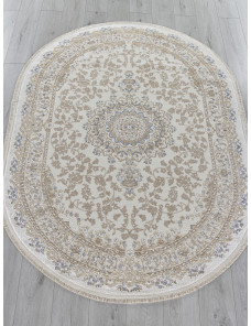 Ковер MOSSO 27239A CREAM / BLUE Овал