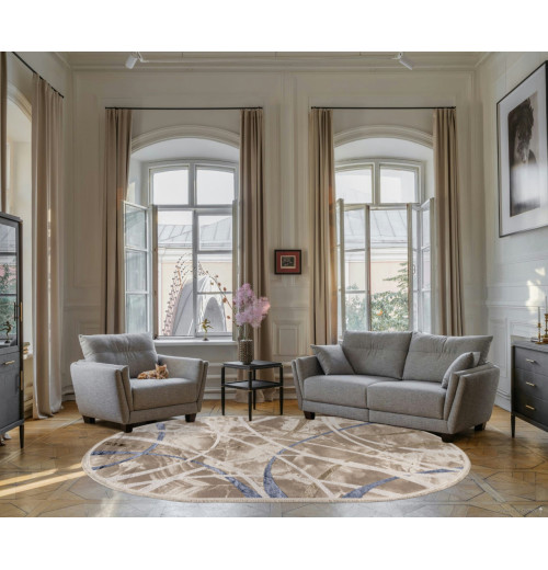 Ковер MOSSO 27248A CREAM / BEIGE Овал 