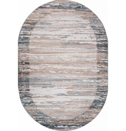 Ковер NATUREL D983 BEIGE-BLUE Овал 