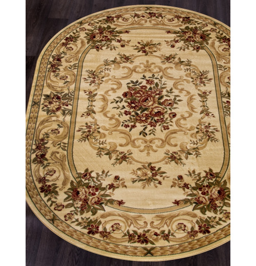 Ковер OLYMPOS d057 CREAM Овал 