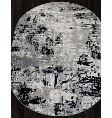 Ковер PALERMO F284 DARK GRAY Овал