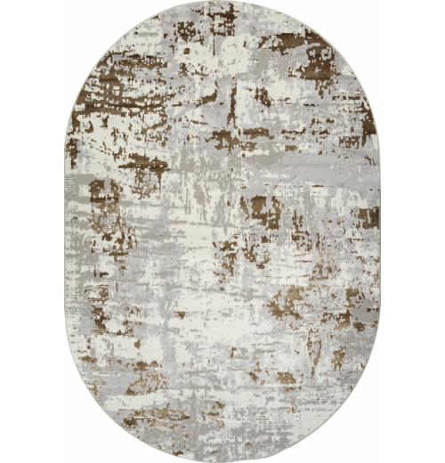 Ковер PALERMO F284 GRAY-GREEN Овал 