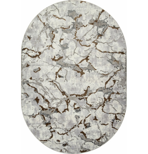 Ковер PALERMO F289 GRAY-GREEN Овал 