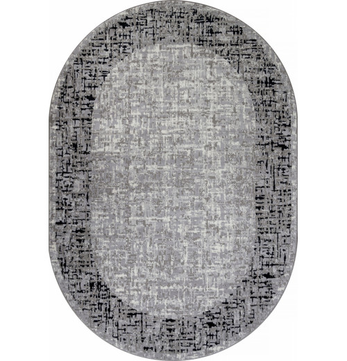 Ковер PALERMO F292 DARK GRAY Овал 