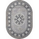 Ковер PALERMO G001 DARK GRAY Овал 