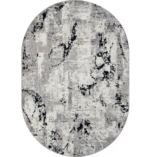 Ковер PALERMO G002 DARK GRAY Овал 