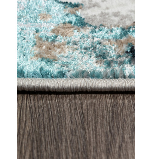 Ковер PARADIZE 01632A GREY / TURQUOISE Овал 