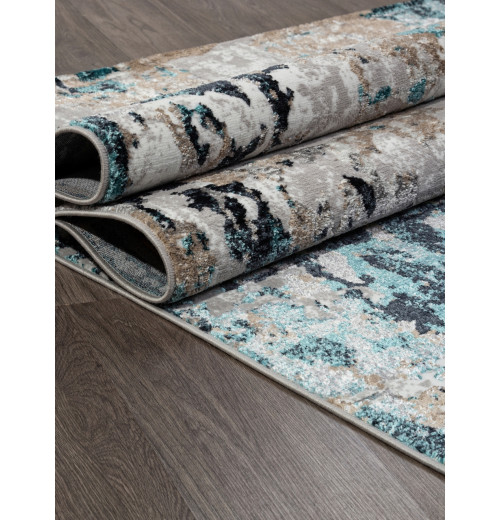 Ковер PARADIZE 01632A GREY / TURQUOISE Прямоугольник 