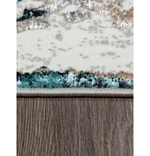 Ковер PARADIZE 01632A GREY / TURQUOISE Прямоугольник 