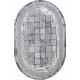 Ковер QUANTUM 03004G GREY / GREY Овал 
