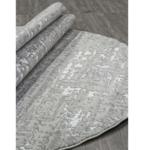 Ковер RICHI 8667 GRAY-CREAM Овал 