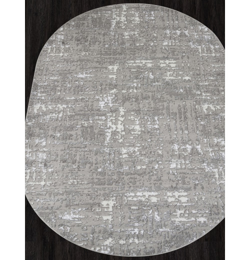 Ковер RICHI 8667 GRAY-CREAM Овал 