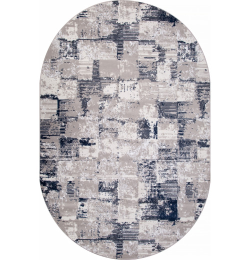 Ковер RICHI 8673 GRAY-BLUE Овал 