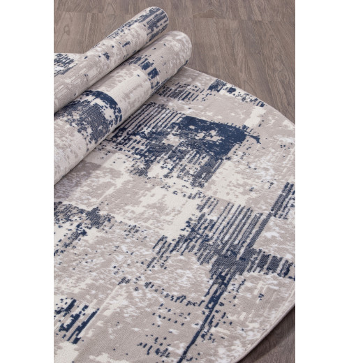 Ковер RICHI 8673 GRAY-BLUE Овал 