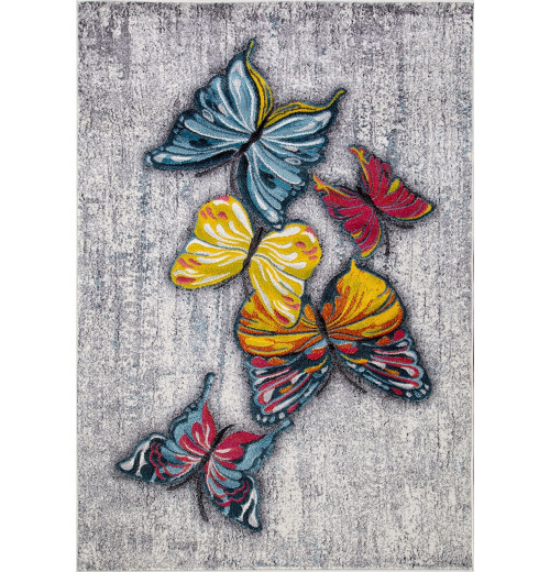 Ковер RIO C064 GRAY-MULTICOLOR Прямоугольник 