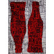 Ковер RIO C081 gray-red Прямоугольник 