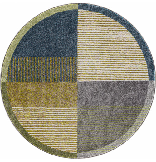 Ковер RIO F233 GRAY-BLUE Круглый 