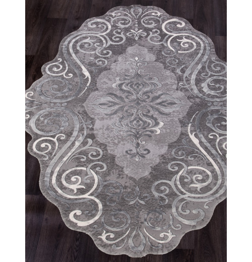 Ковер SAFIR 00858G GREY / GREY Прямоугольник 