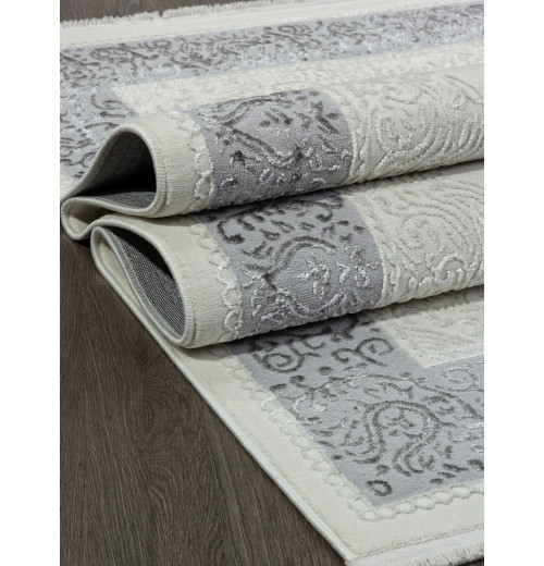 Ковер SAHARA 00759B CREAM HB / GREY FDY Прямоугольник 