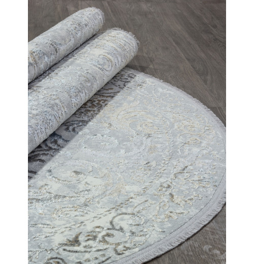 Ковер SAHARA 00766A GREY HB / L.BLUE FDY Овал 