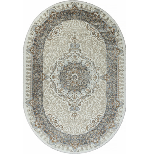 Ковер SAHARA 06066A GREY FDY / CREAM HB Овал 