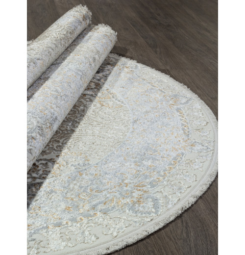 Ковер SAHARA 06066A GREY FDY / CREAM HB Овал 