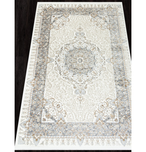 Ковер SAHARA 06066A GREY FDY / CREAM HB Прямоугольник 