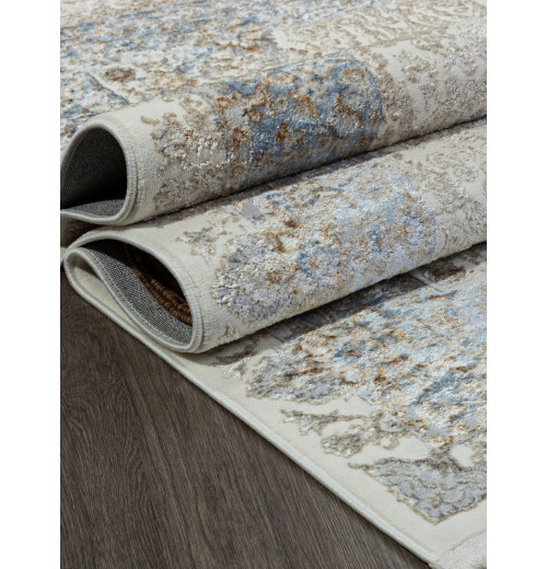 Ковер SAHARA 06066A L.BLUE FDY / CREAM HB Прямоугольник 