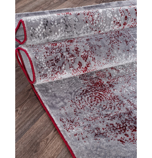 Ковер SATINE S106B KOYU GREY COKEN / RED Прямоугольник 
