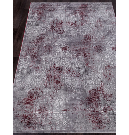 Ковер SATINE S106B KOYU GREY COKEN / RED Прямоугольник 